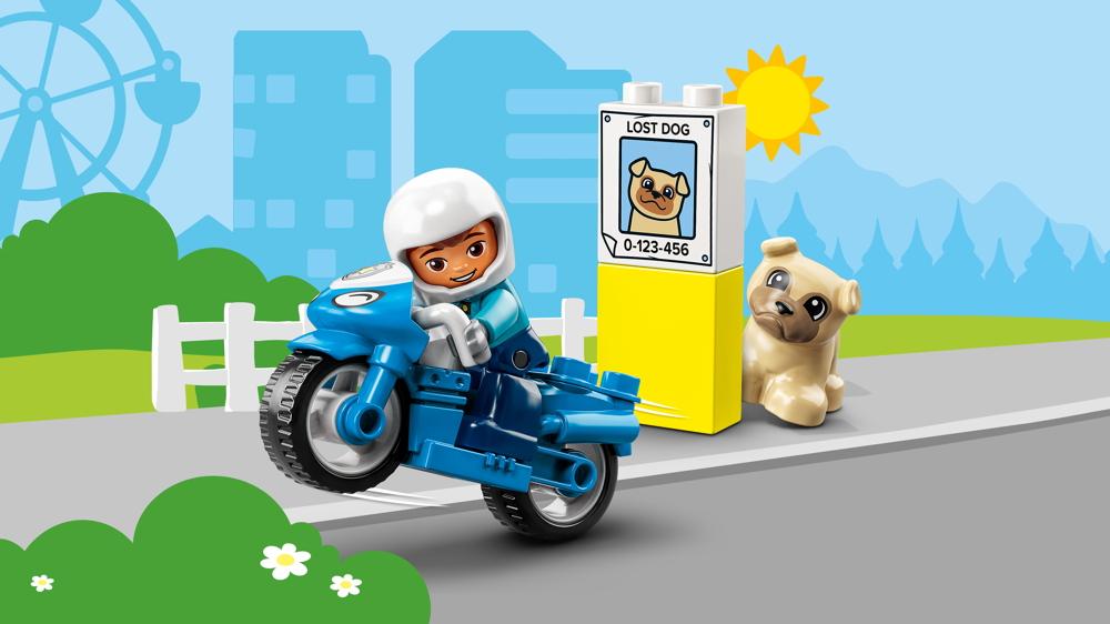 LEGO® DUPLO® Town Polizeimotorrad 5 Teile 10967