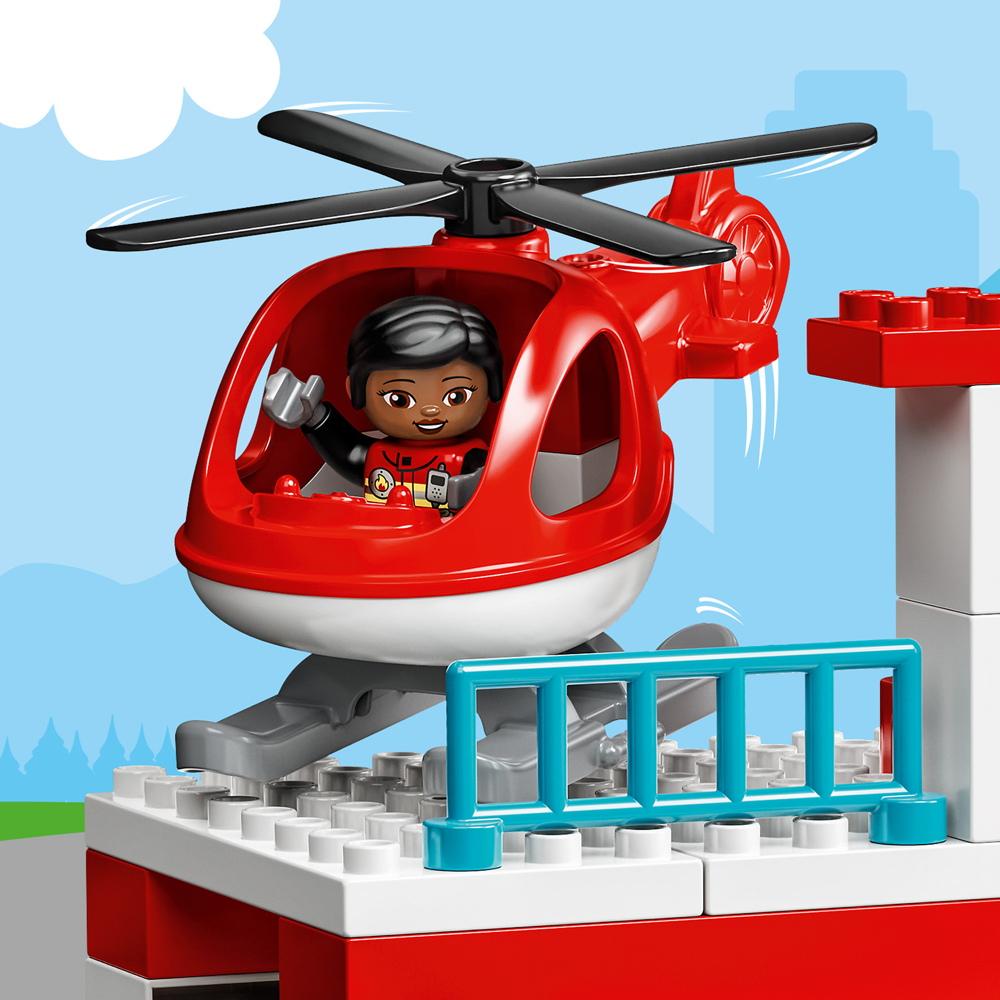 LEGO® DUPLO® Town Feuerwehrwache mit Hubschrauber 117 Teile 10970