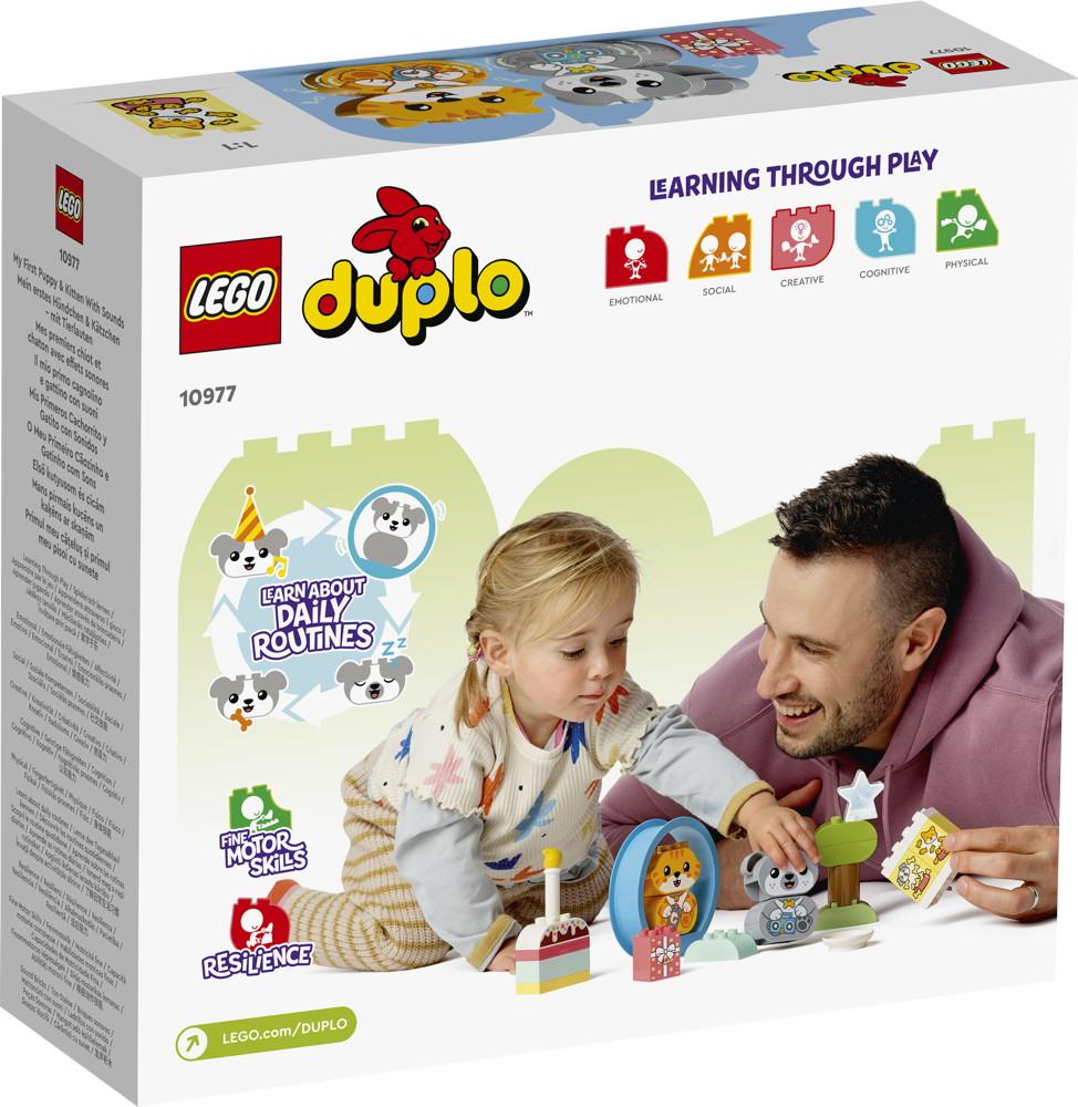 LEGO® DUPLO® Creative Play Mein erstes Hündchen & Kätzchen - mit Ton 22 Teile 10977