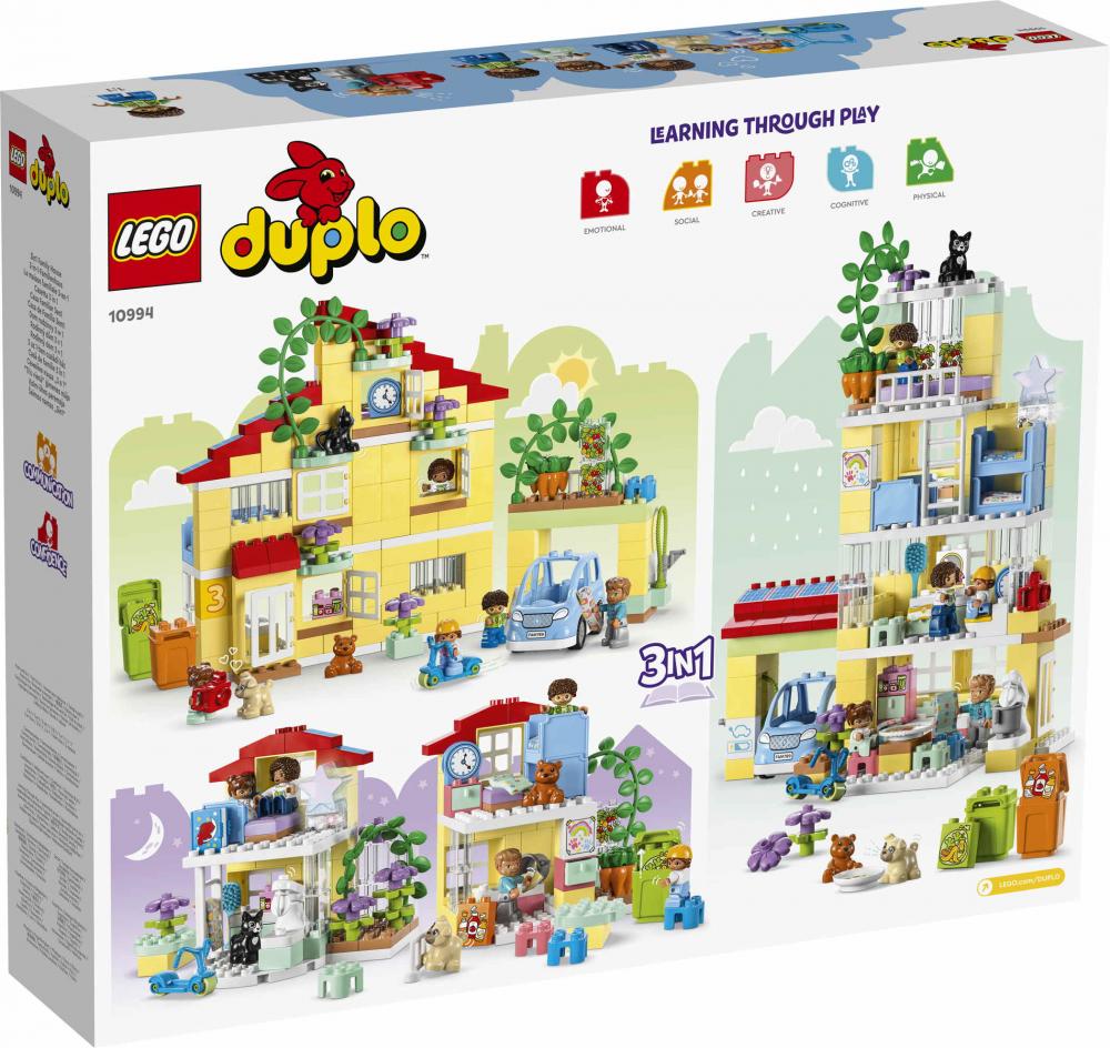 LEGO® DUPLO® Town 3-in-1-Familienhaus 218 Teile 10994