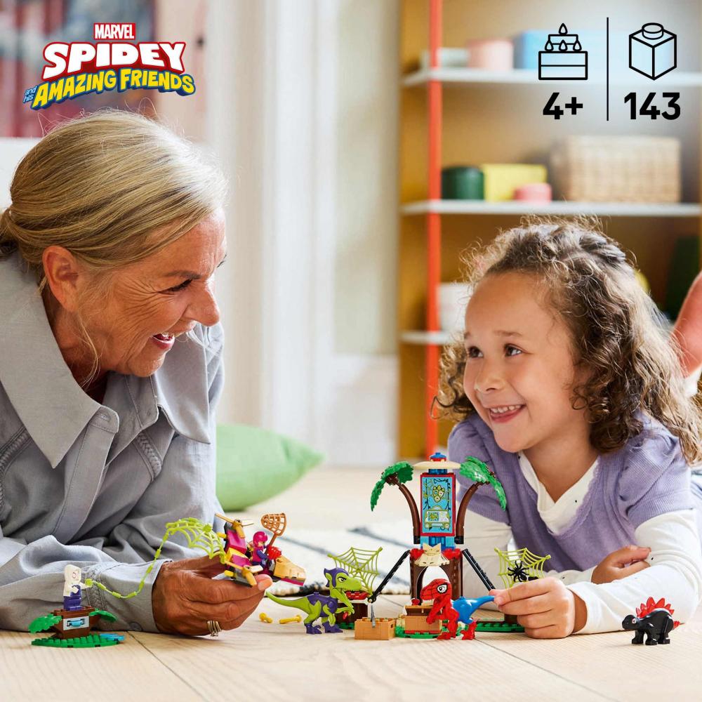 LEGO® Spidey Super-Freunde Showdown am Baumhaus: Spidey-Rex vs. Gobby-Raptor 143 Teile 11200