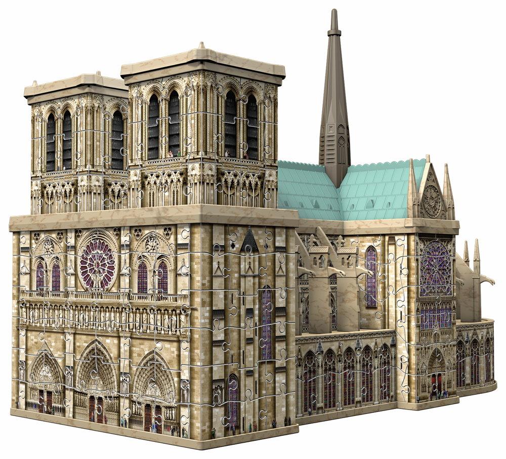 324 Teile Ravensburger 3D Puzzle Bauwerk Notre Dame 12523