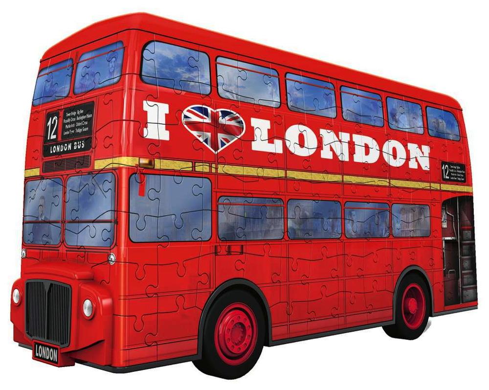 216 Teile Ravensburger 3D Puzzle Bus London 12534