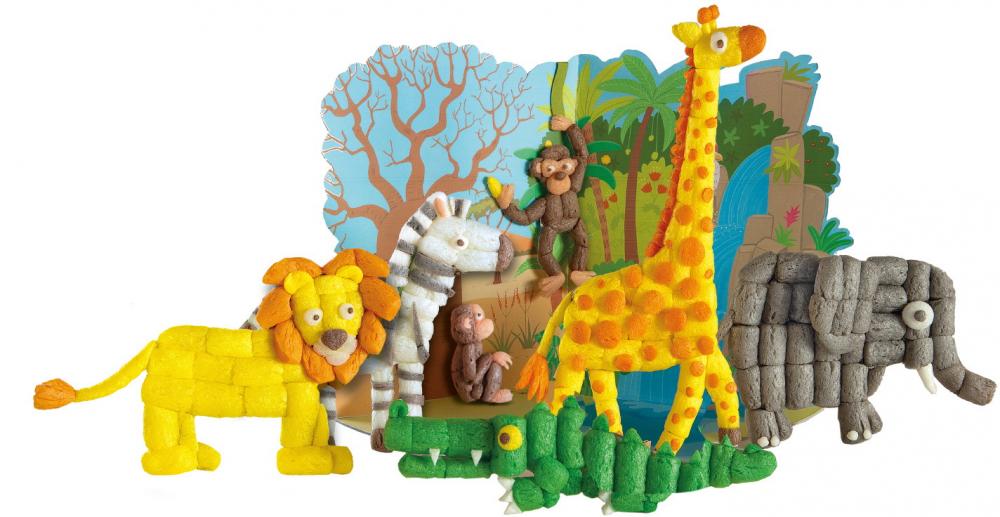 PlayMais Bastel Kreativität Classic WORLD Jungle ab 3 Jahren 160021