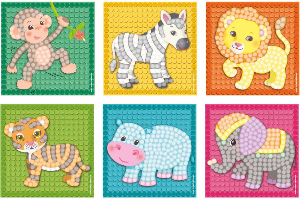 PlayMais Bastel Kreativität MOSAIC LITTLE ZOO ab 3 Jahren 160180