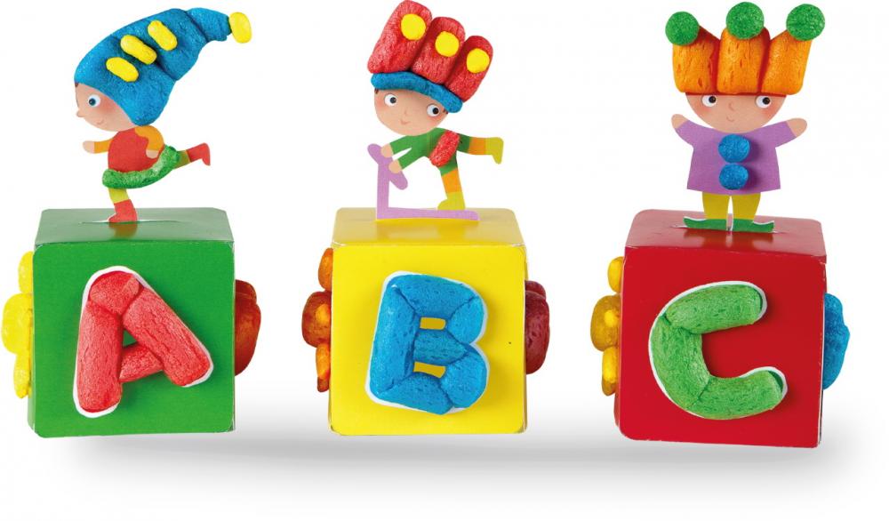 PlayMais Bastel Kreativität Classic FUN TO LEARN ABC ab 3 Jahren 160250