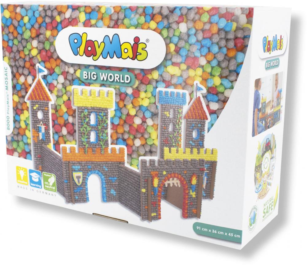 PlayMais Bastel Kreativität MOSAIC BIG WORLD CASTLE ab 3 Jahren 160895