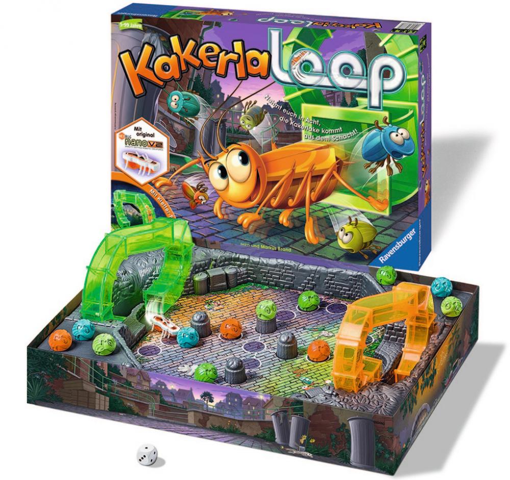 Ravensburger Kinderspiel Würfellaufspiel Kakerlaloop 21123