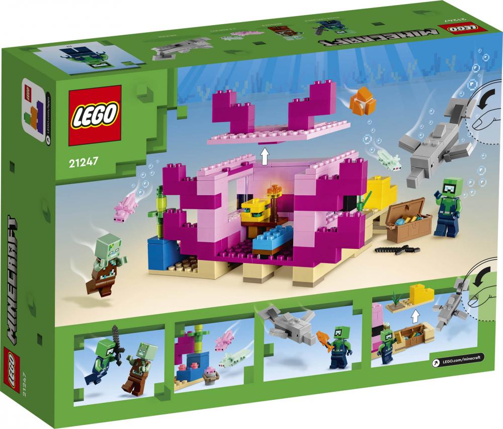 LEGO® Minecraft™ Das Axolotl-Haus 242 Teile 21247