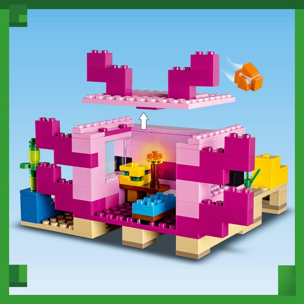 LEGO® Minecraft™ Das Axolotl-Haus 242 Teile 21247