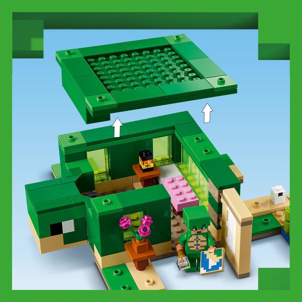 LEGO® Minecraft™ Das Schildkrötenstrandhaus 234 Teile 21254