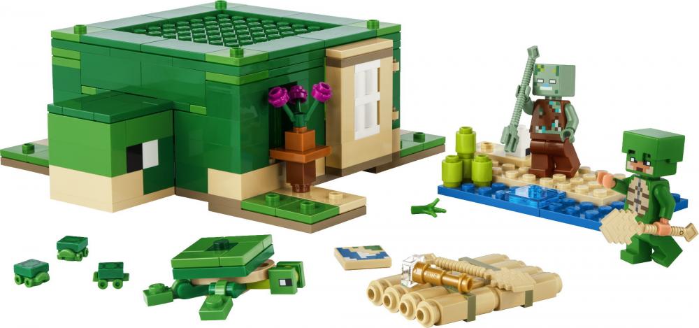 LEGO® Minecraft™ Das Schildkrötenstrandhaus 234 Teile 21254