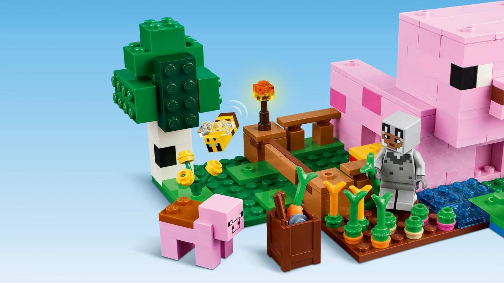 LEGO® Minecraft™ Das Babyschwein-Haus 238 Teile 21268