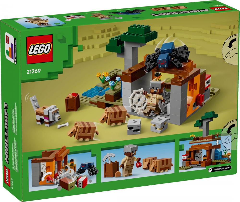 LEGO® Minecraft™ Die Expedition zur Gürteltiermine 247 Teile 21269