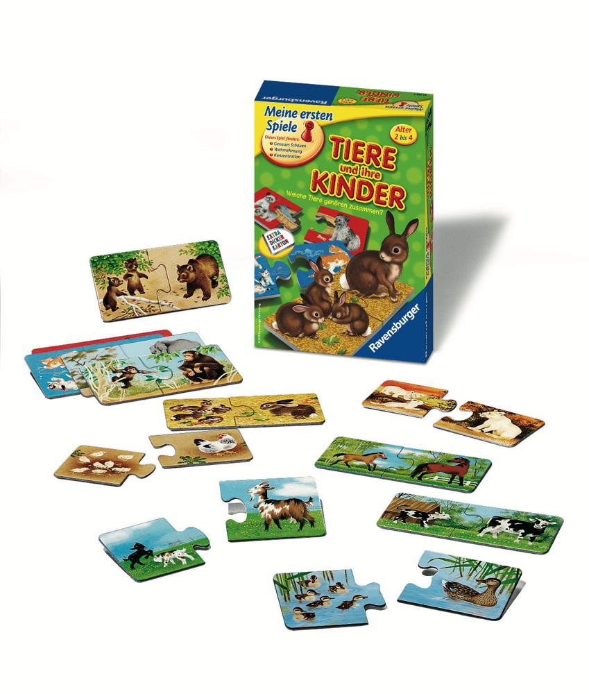 Ravensburger Meine ersten Spiele Zuordnungsspiel Tiere und ihre Kinder 21403