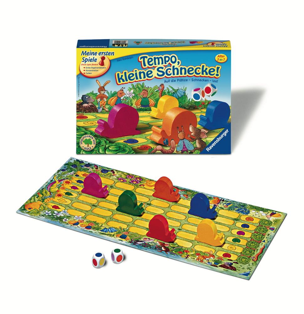 Ravensburger Meine ersten Spiele Farbwürfelspiel Tempo, kleine Schnecke! 21420