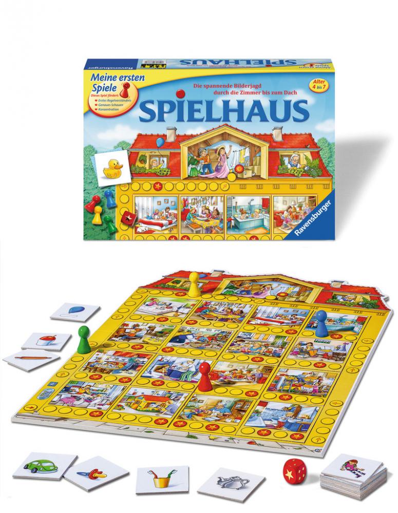 Ravensburger Meine ersten Spiele Würfellaufspiel Spielhaus 21424