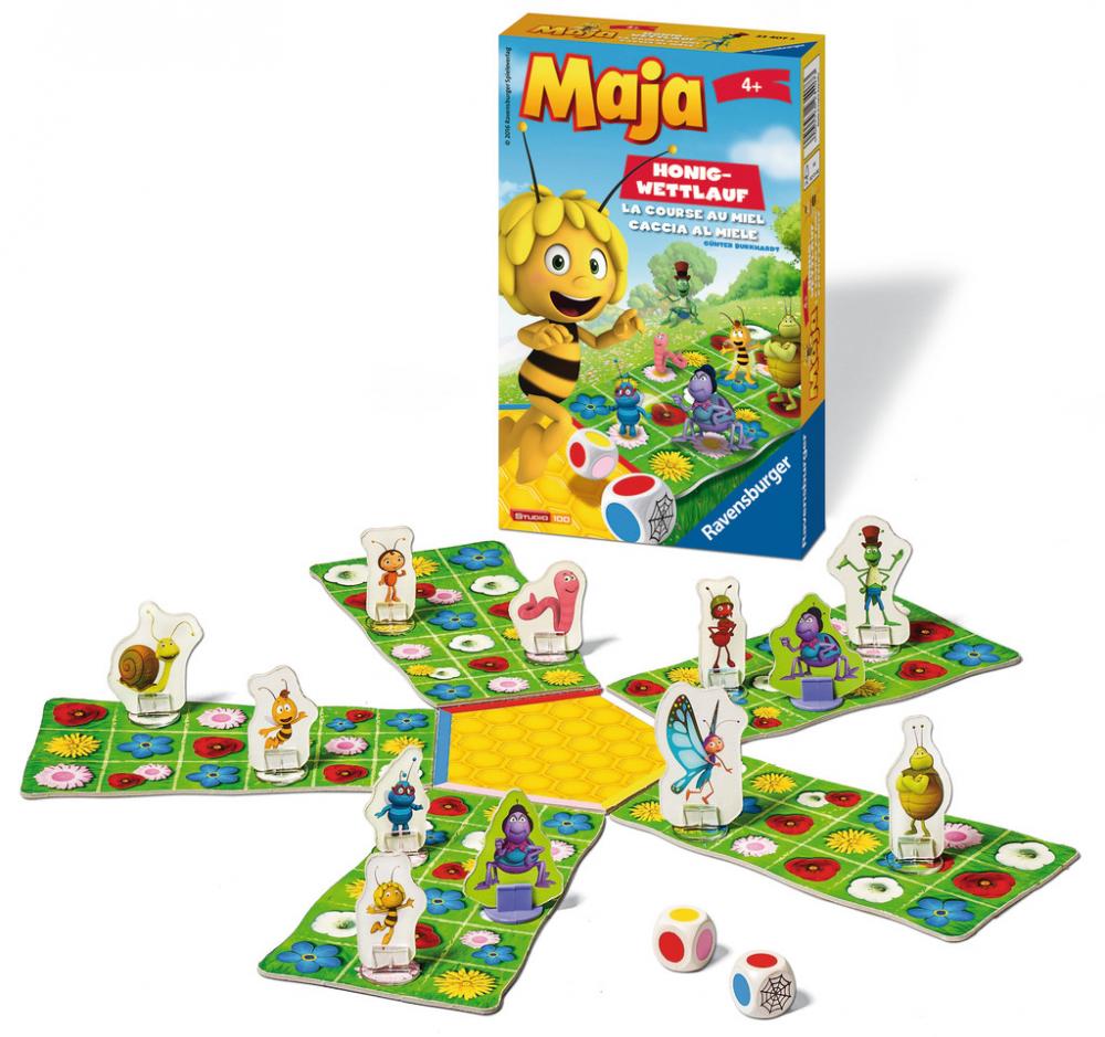 Ravensburger Mitbringspiel Würfellaufspiel Biene Maja Honig-Wettlauf 23407