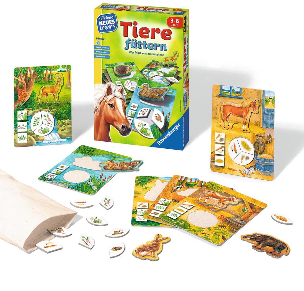 Ravensburger Spielend Neues Lernen Natur-Lernspiel Tiere füttern 25034