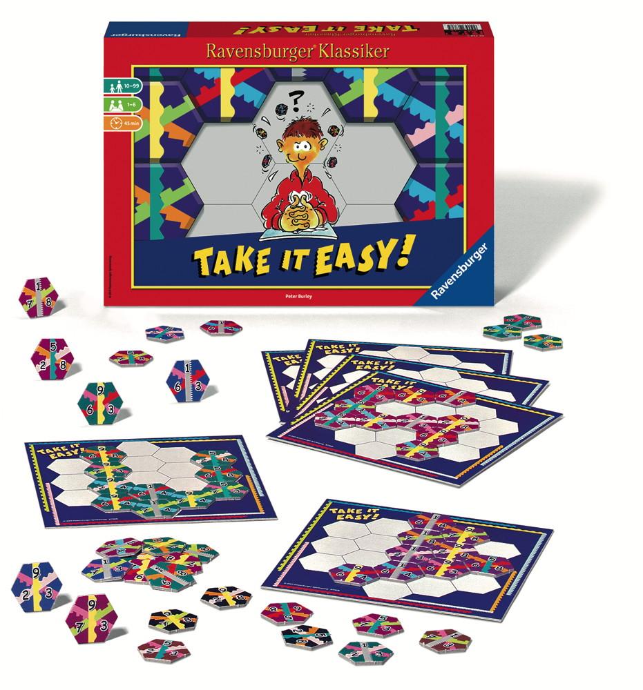 Ravensburger Familienspiel Klassiker Legespiel Take it easy! 26738