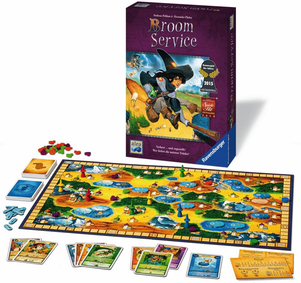 Ravensburger Familienspiel alea Strategiespiel Broom Service 26917