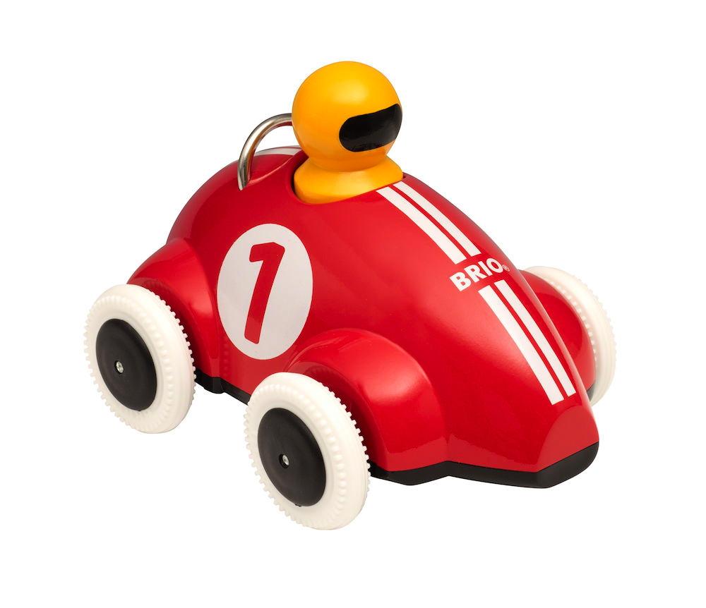 Brio Kleinkindwelt Holz Rollspielzeug Push & Go Rennwagen 30226