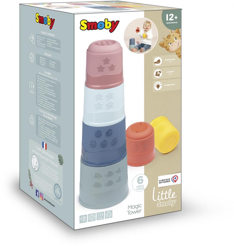 Smoby Kleinkindwelt Motorikspielzeug Steckspiel Little Smoby Magic Tower 7600140321