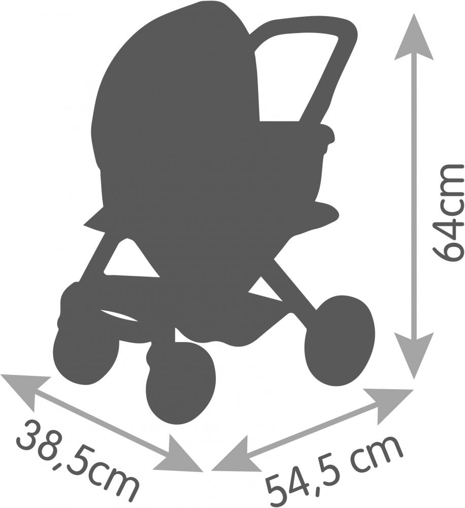 Smoby Spielzeug Rollenspiel Puppen 3in1 Puppenwagen Maxi Cosi 7600253120