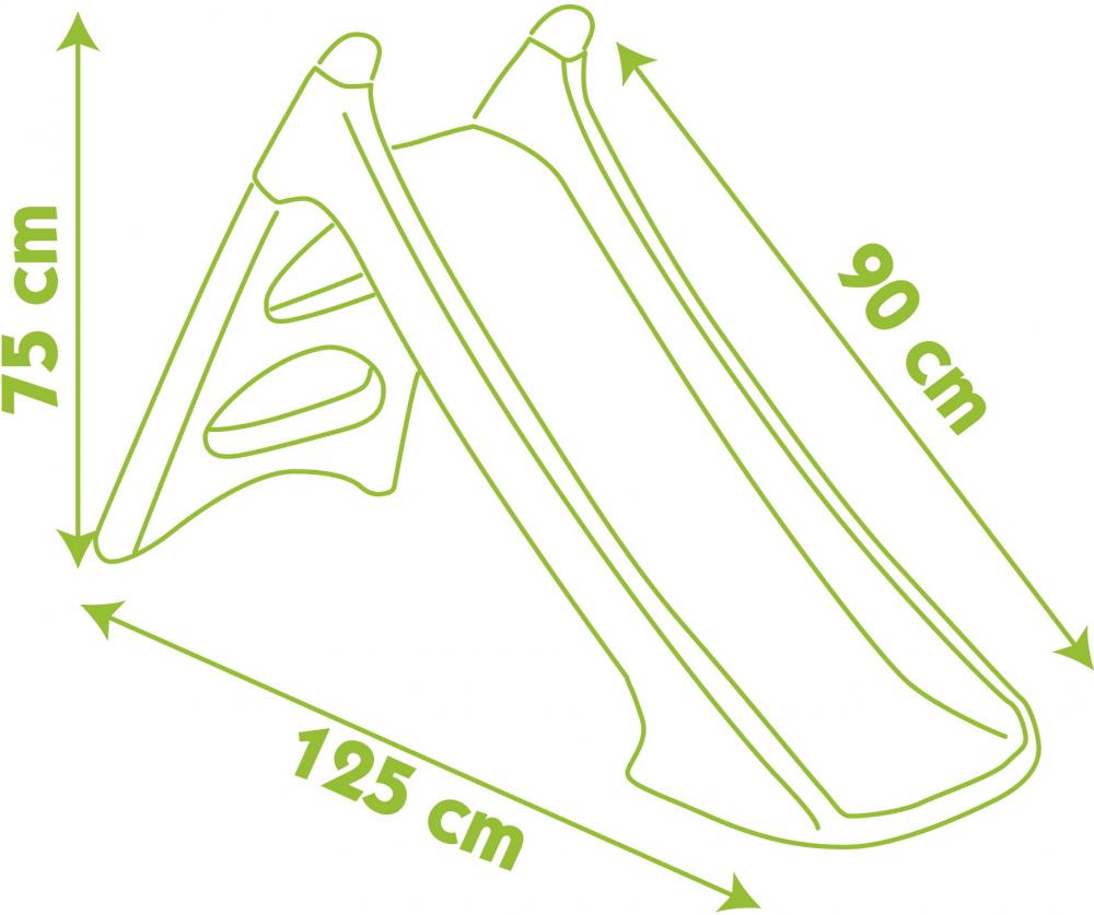 Smoby Outdoor Spielzeug Garten Rutsche XS Rutsche grün 7600310270