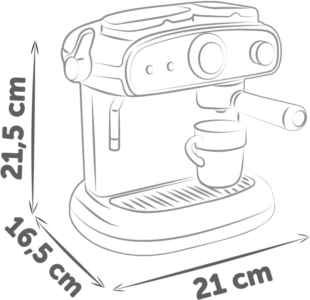 Smoby Spielzeug Spielwelten Küche Küchengerät Espresso Kaffeemaschine 7600312512