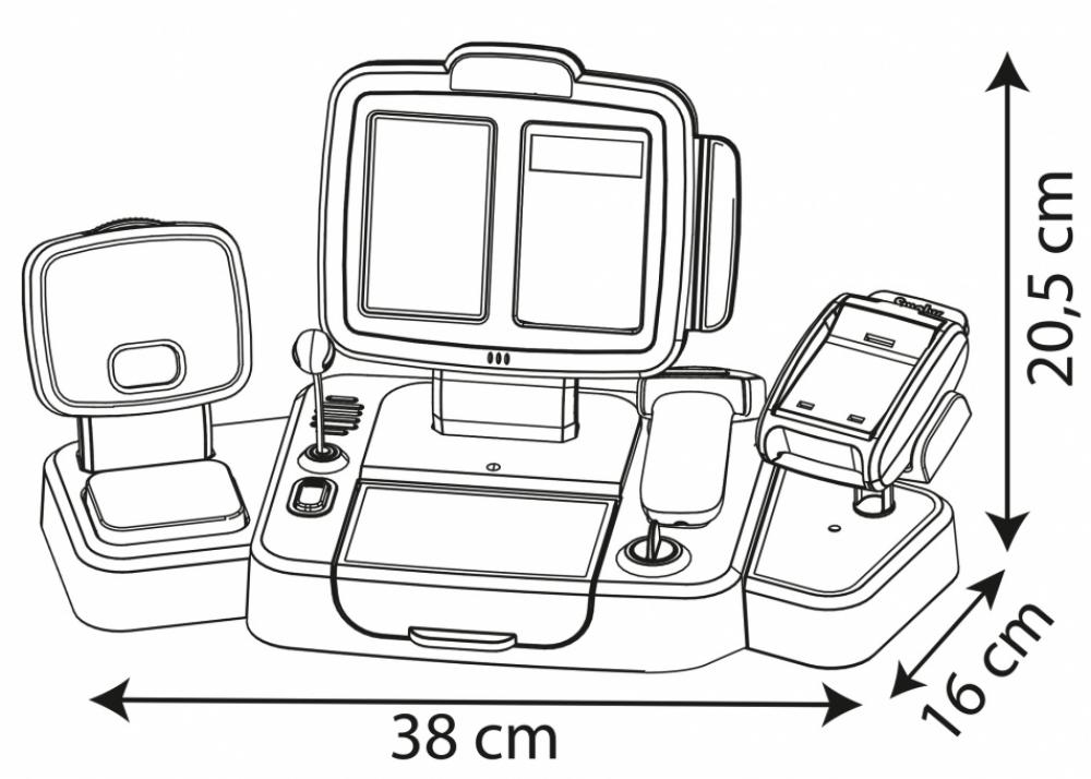 Smoby Spielzeug Spielwelt Shopping elektronische Supermarktkasse XL 7600350114