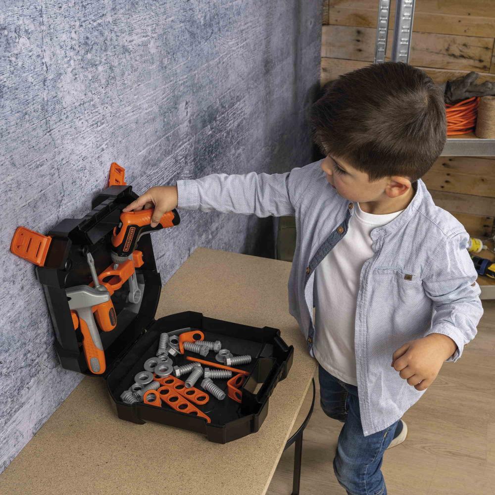 Smoby Spielzeug Spielwelten Werkstatt Black & Decker Werkzeugkoffer 7600360938