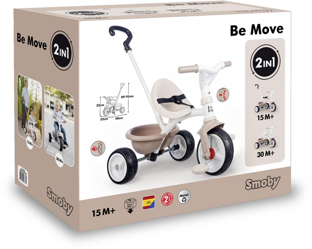 Smoby Outdoor Spielzeug Fahrzeug Dreirad Be Move beige 7600740338