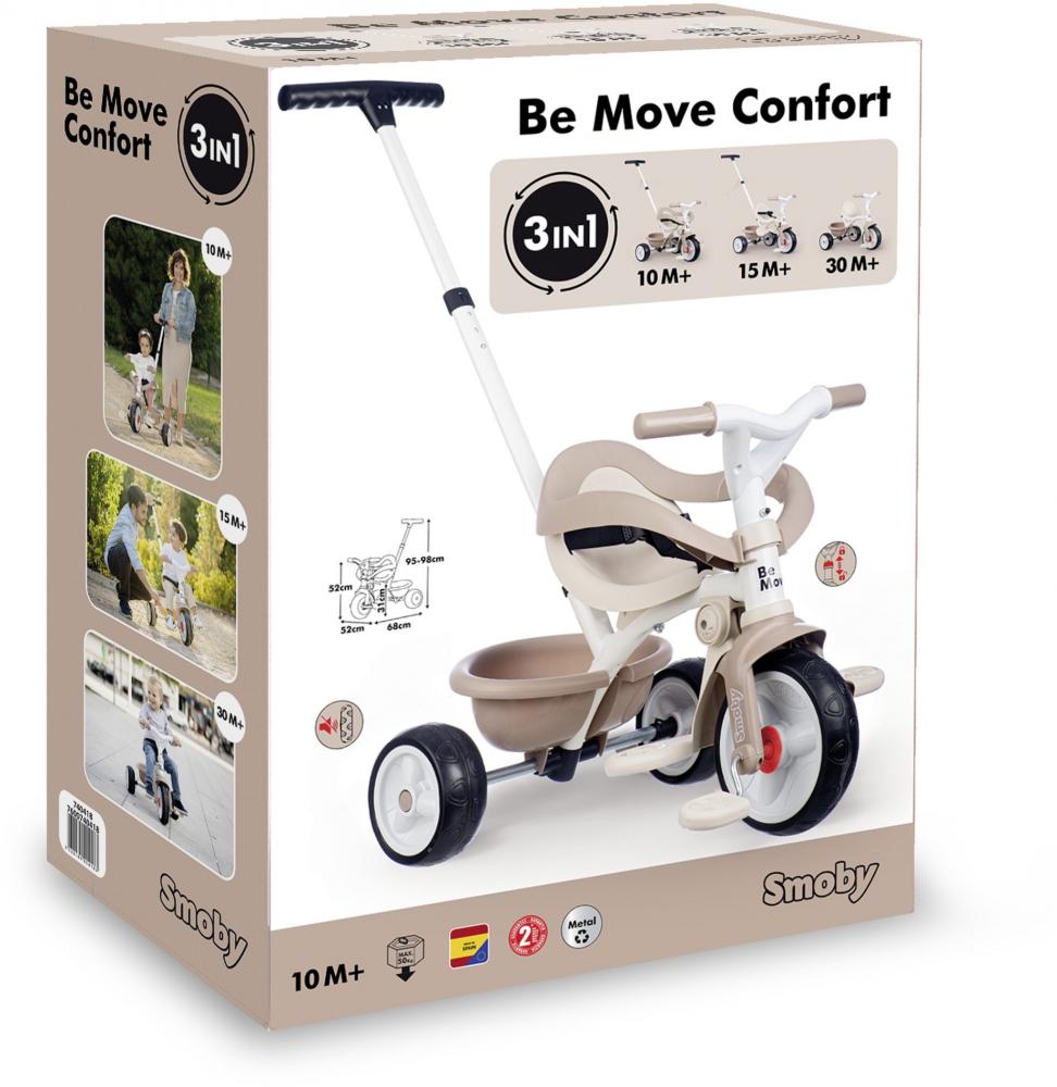 Smoby Outdoor Spielzeug Fahrzeug Dreirad Be Move Komfort beige 7600740418