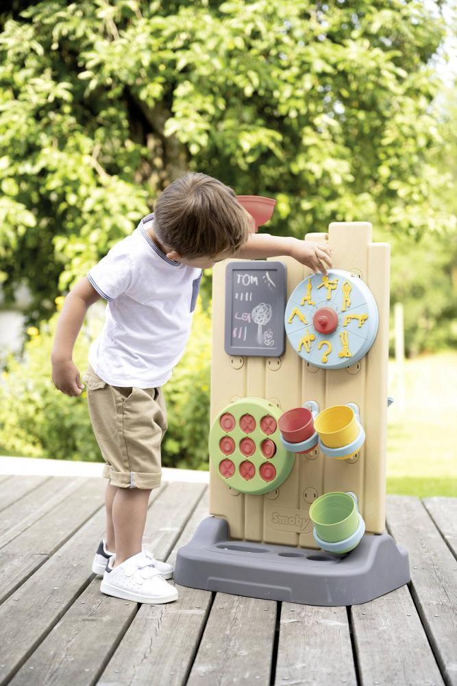 Smoby Outdoor Spielzeug Garten Smoby Life Activity Wall 6-in-1 mit 6 Spielen Spielewand 7600840301