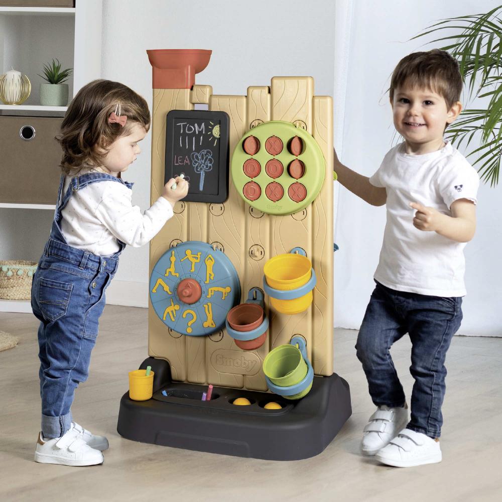 Smoby Outdoor Spielzeug Garten Smoby Life Activity Wall 6-in-1 mit 6 Spielen Spielewand 7600840301