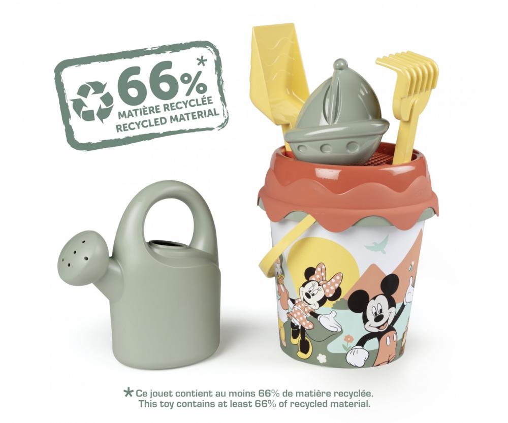 Smoby Outdoor Spielzeug Sand & Strand Life Eimergarnitur und Gießkanne Disney Micky 7600862174