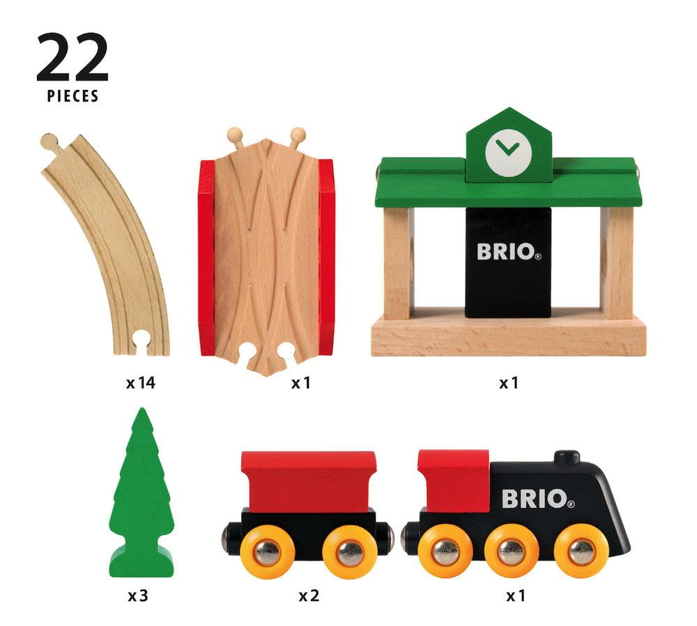 Brio Eisenbahn Classic Set Bahn Acht Set 22 Teile 33028