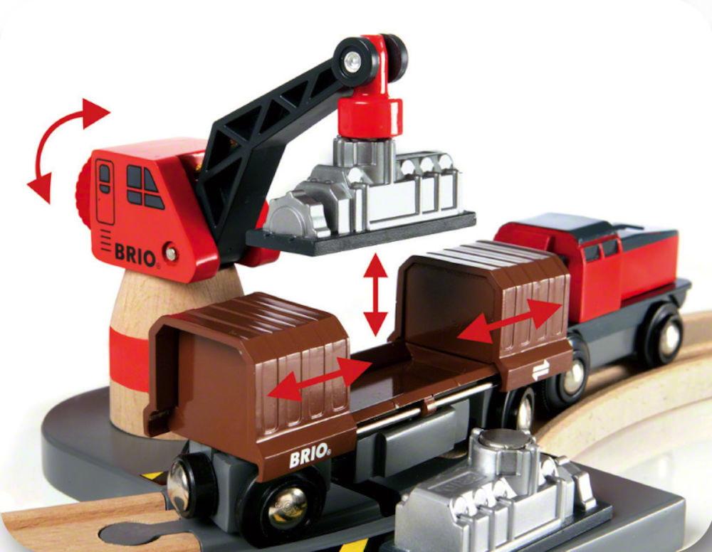 Brio World Eisenbahn Set Container Hafen Set 16 Teile 33061