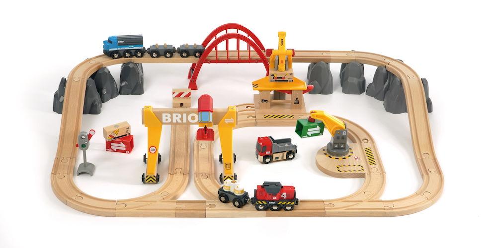 Brio World Eisenbahn Set Frachten Set Deluxe 54 Teile 33097