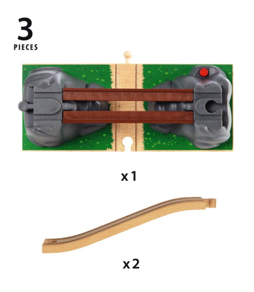 Brio World Eisenbahn Brücke Einsturzbrücke 3 Teile 33391