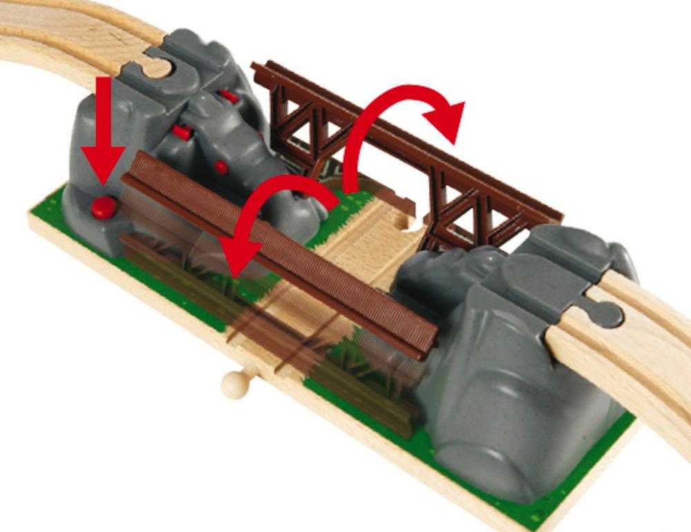 Brio World Eisenbahn Brücke Einsturzbrücke 3 Teile 33391