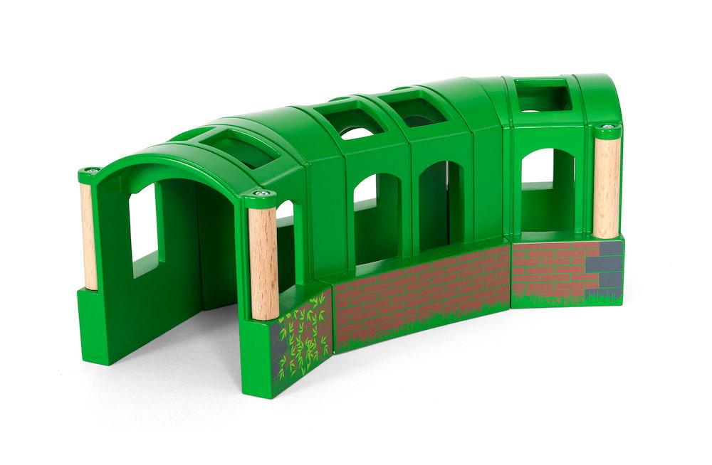 Brio World Eisenbahn Tunnel Flexibler Tunnel 3 Teile 33709