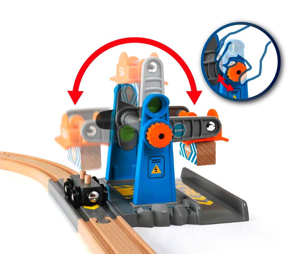 Brio World Eisenbahn Zubehör Smart Tech Verladekran 4 Teile 33827