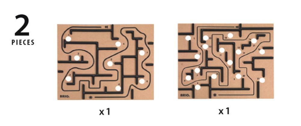 Brio Familienspiele Erweiterung Labyrinth Ersatzplatten 2 Teile 34030