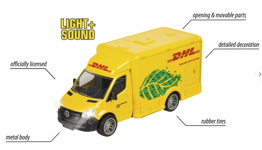 Majorette Spielzeugauto Sprinter Grand Series Mercedes-Benz Sprinter DHL 213742000