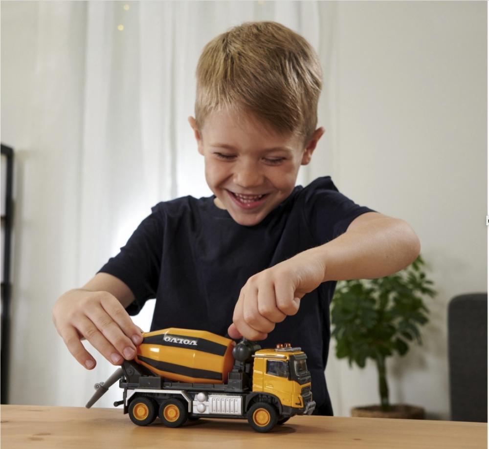 Majorette Spielzeugauto Baustelle Betonmischer Grand Series Volvo Truck Cement Mixer 213723002