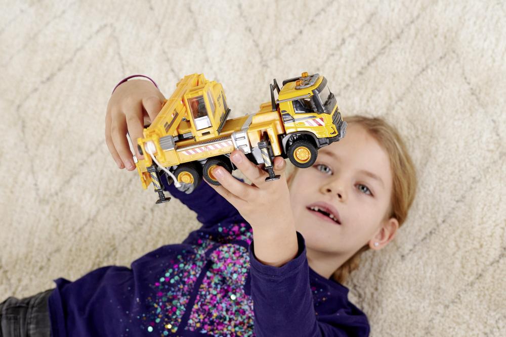 Majorette Spielzeugauto Baustelle Kran Volvo Truck Crane 213723004