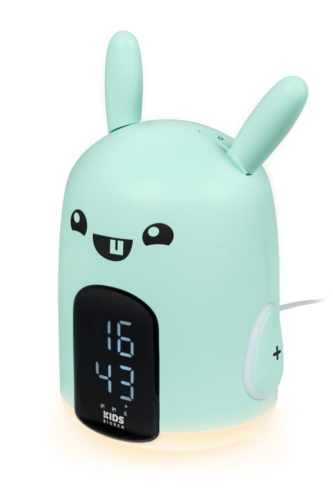 Bigben Kids Wecker und Nachtlicht HELLO Rabbit dimmbares Display AU387032