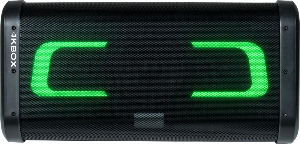 Bigben Bluetooth KBOX kabelloser Karaoke-Lautsprecher Lichteffekten 2 Mikrofonen schwarz AU387056